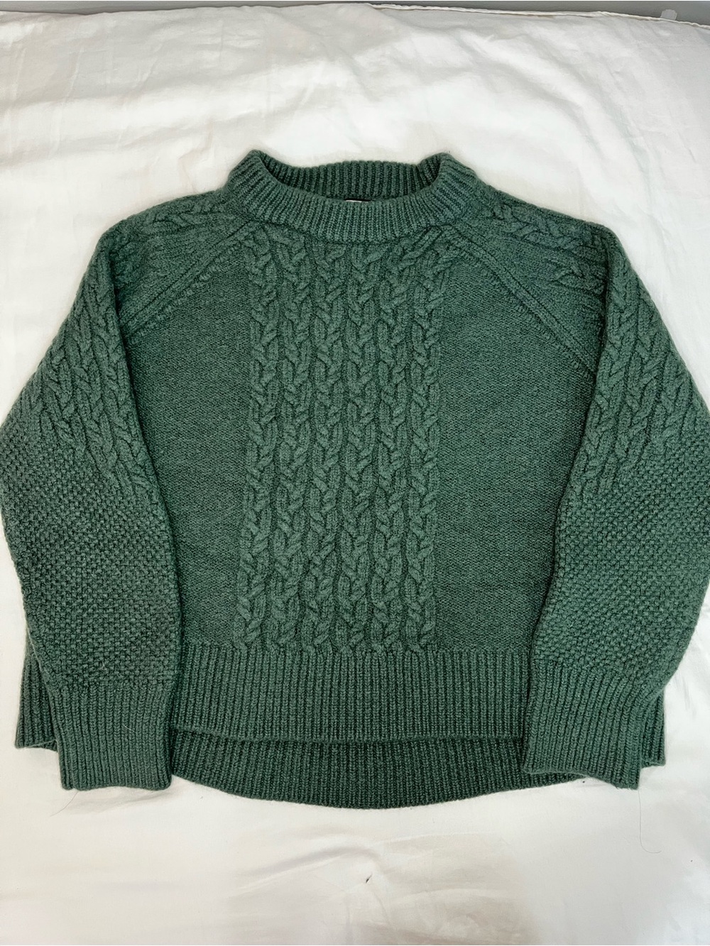 Tuckernuck Aspen Green Wool Cable Knit Sweater Women’s Large